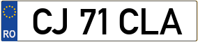Trailer License Plate